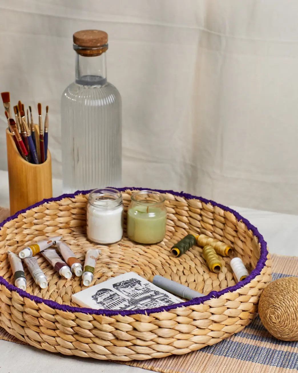 Aroha banana fiber serving tray