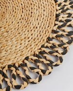 Load image into Gallery viewer, Aven – Banana Fiber Placemat with Black Weave Detail