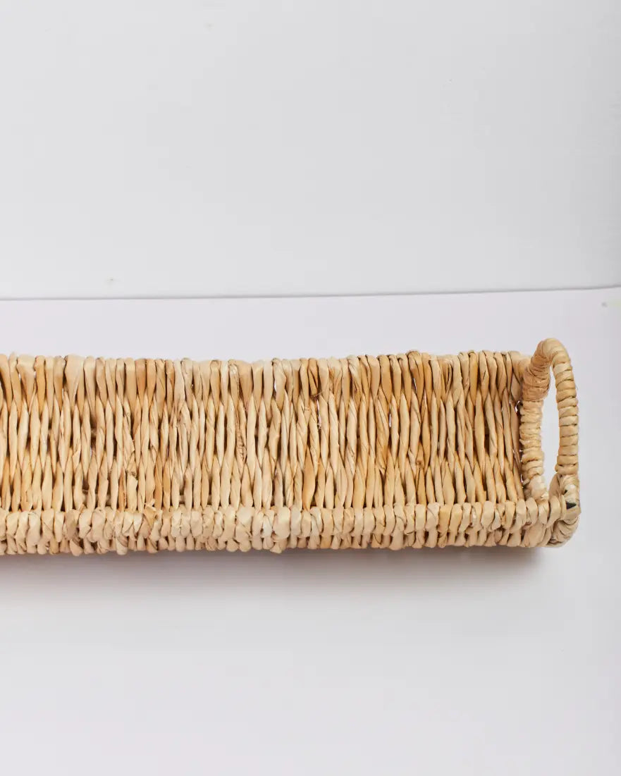 Siya handwoven banana fiber table centerpiece tray