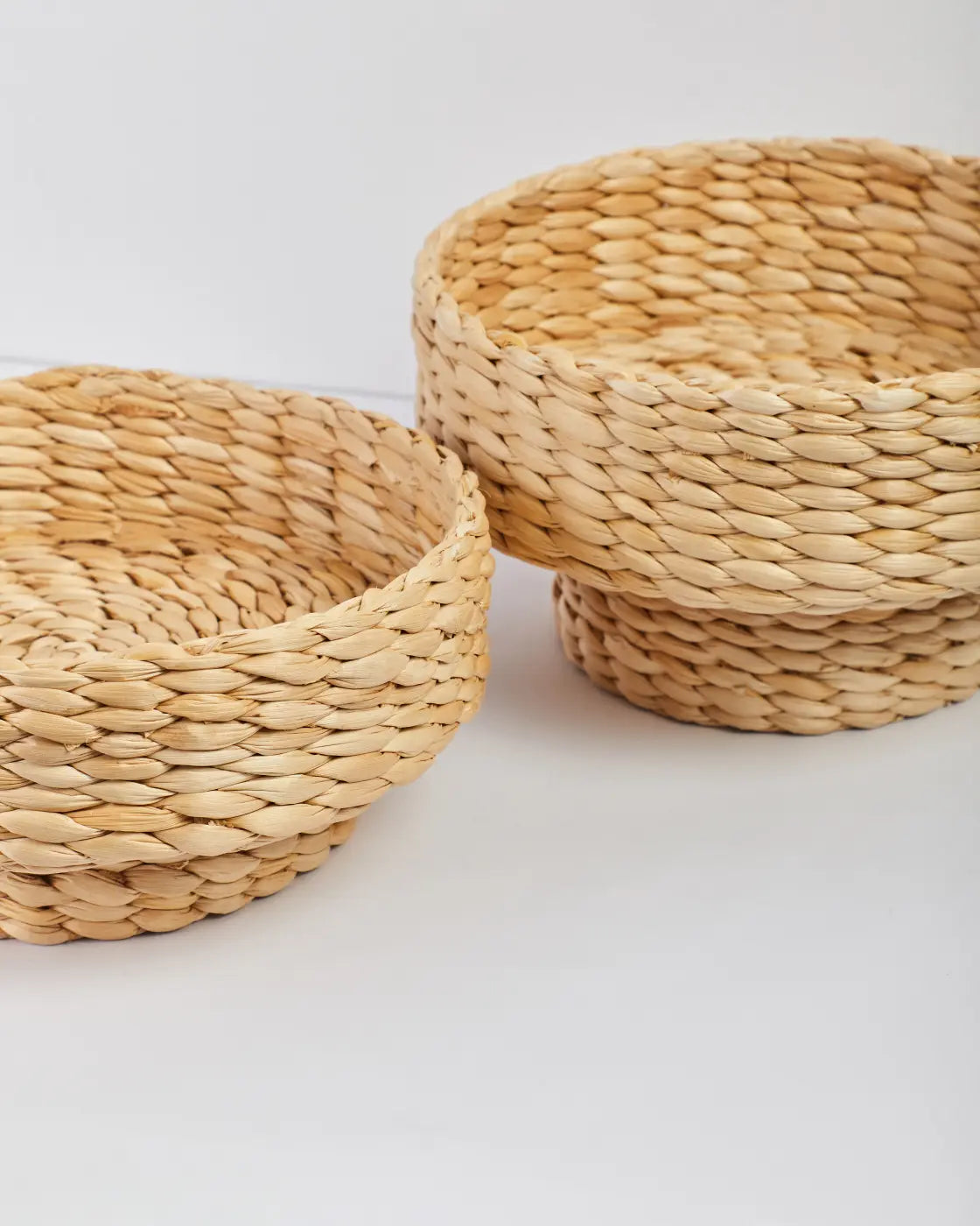 Beya dual sided banana fiber storage basket