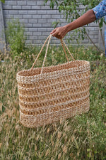 Load image into Gallery viewer, Havi - Oversized Banana Fiber Beach Tote Bag