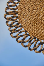 Load image into Gallery viewer, Aven – Banana Fiber Placemat with Black Weave Detail