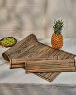 Load image into Gallery viewer, Rasi – Banana Fiber Placemat with Black Weave Detail