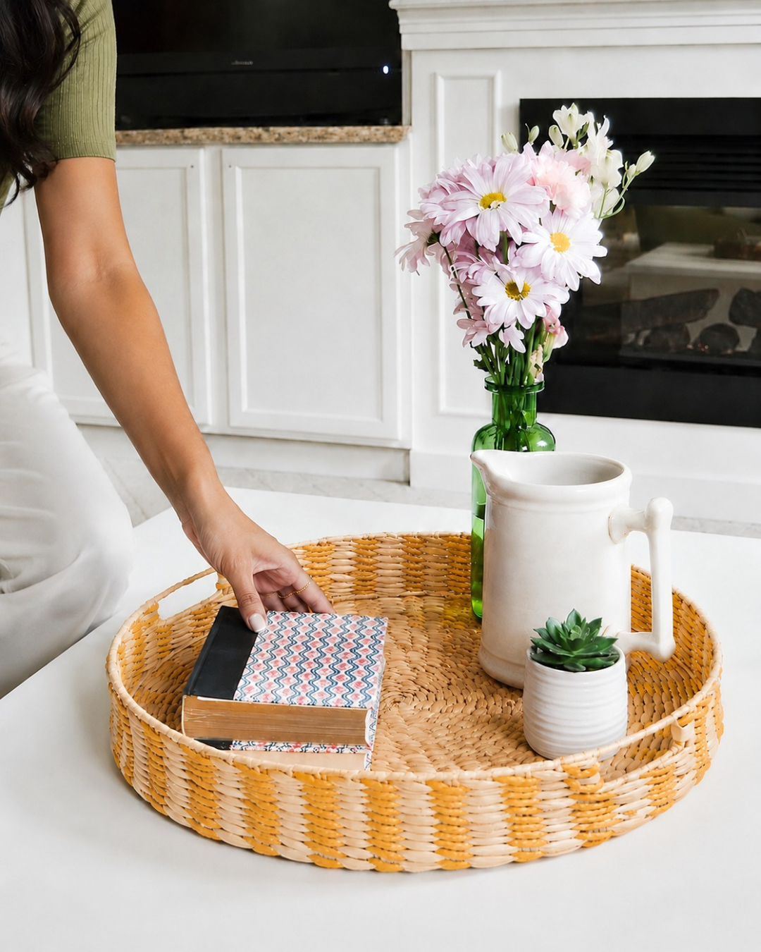 Bani   banana fiber multi utility tray