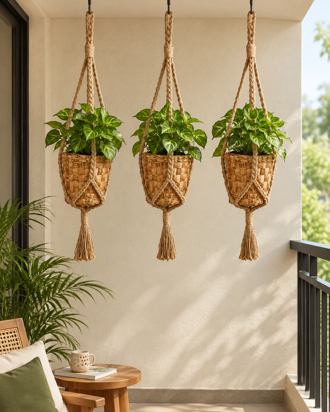Canopy   planter and hanger set