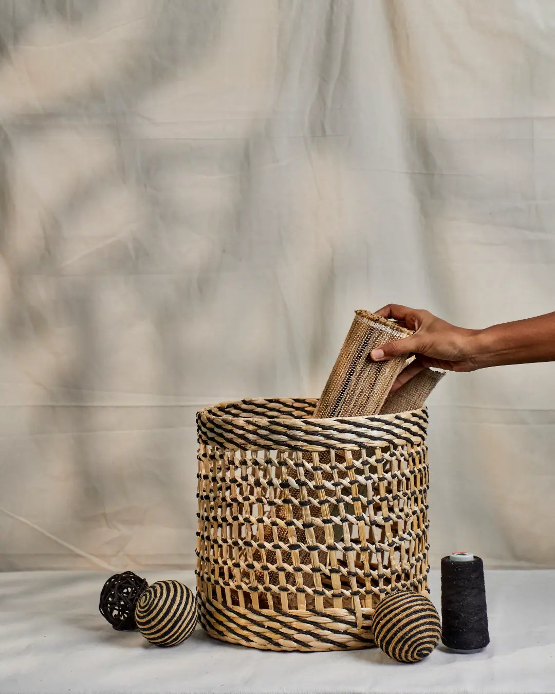 Neel   multi utility banana fiber basket
