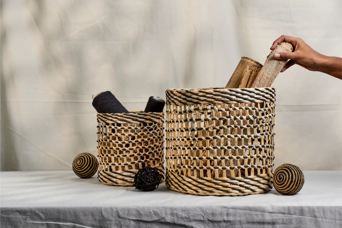 Neel   multi utility banana fiber basket