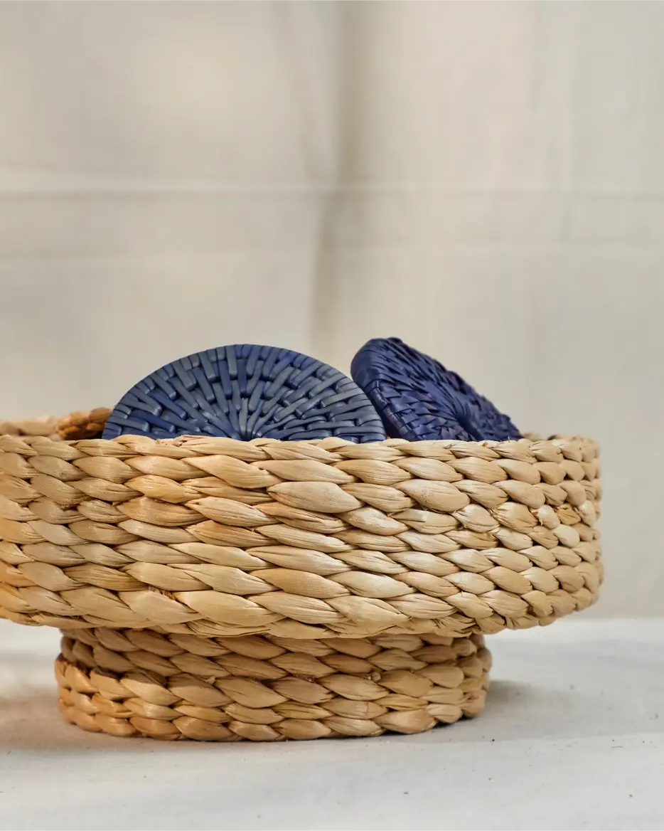 Beya   dual sided banana fiber storage basket