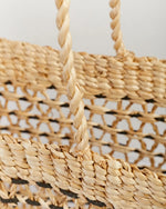 Load image into Gallery viewer, Risha - Banana Fiber Beach Tote Bag with Weave Detail
