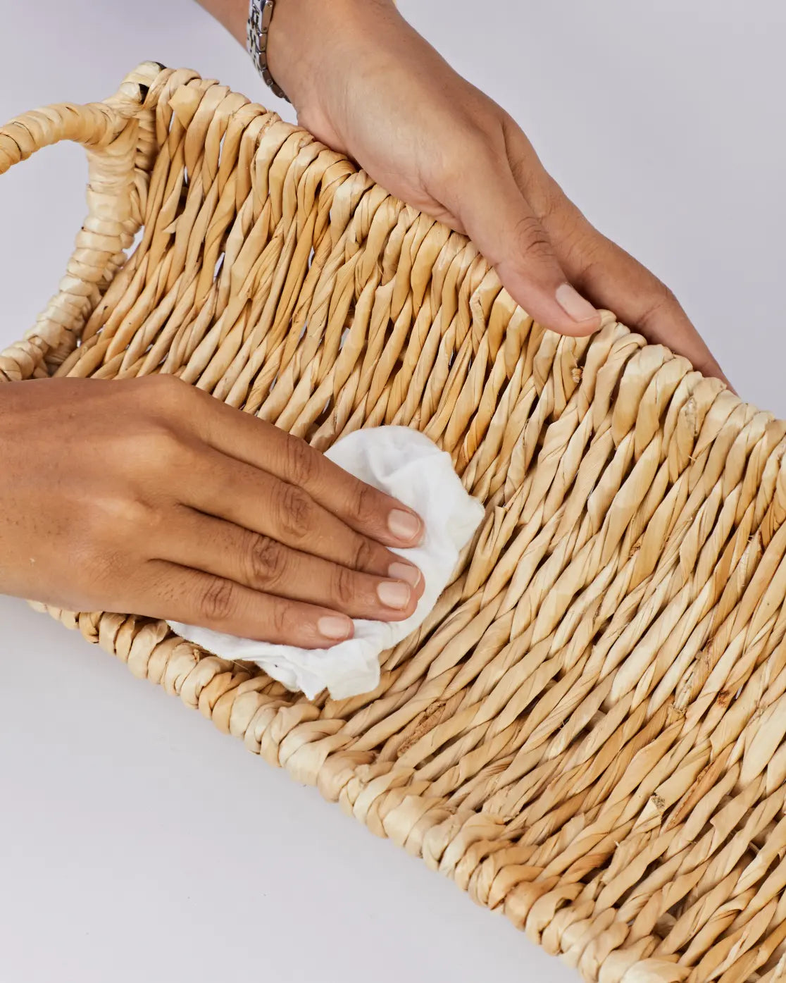 Siya   handwoven banana fiber table centerpiece tray
