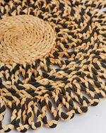 Load image into Gallery viewer, Arel – Banana Fiber Placemat with Black Weave Detail
