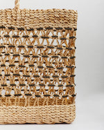 Load image into Gallery viewer, Risha - Banana Fiber Beach Tote Bag with Weave Detail
