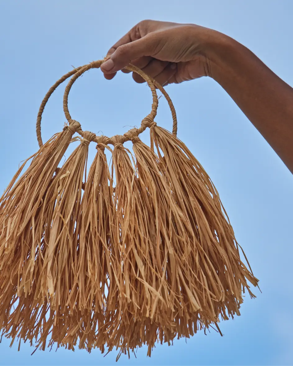 Sky – banana fiber woven wall hanging