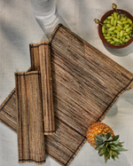 Load image into Gallery viewer, Rasi – Banana Fiber Placemat with Black Weave Detail
