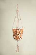 Load image into Gallery viewer, Mitti - Macrame Pot Hanger with Banana Fiber Planter
