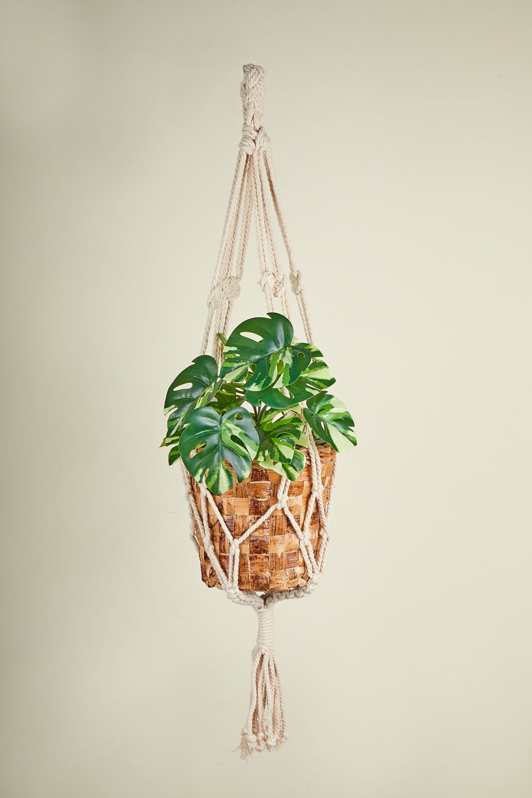 Mitti - Macrame Pot Hanger with Banana Fiber Planter
